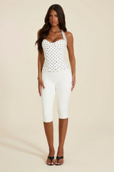 The Maryam Capri Leggings in White